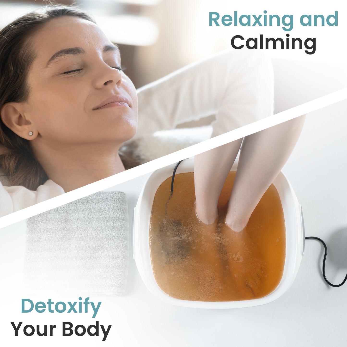 Ionic Foot Bath Detox Machine for Home Use - 2 Round Arrays